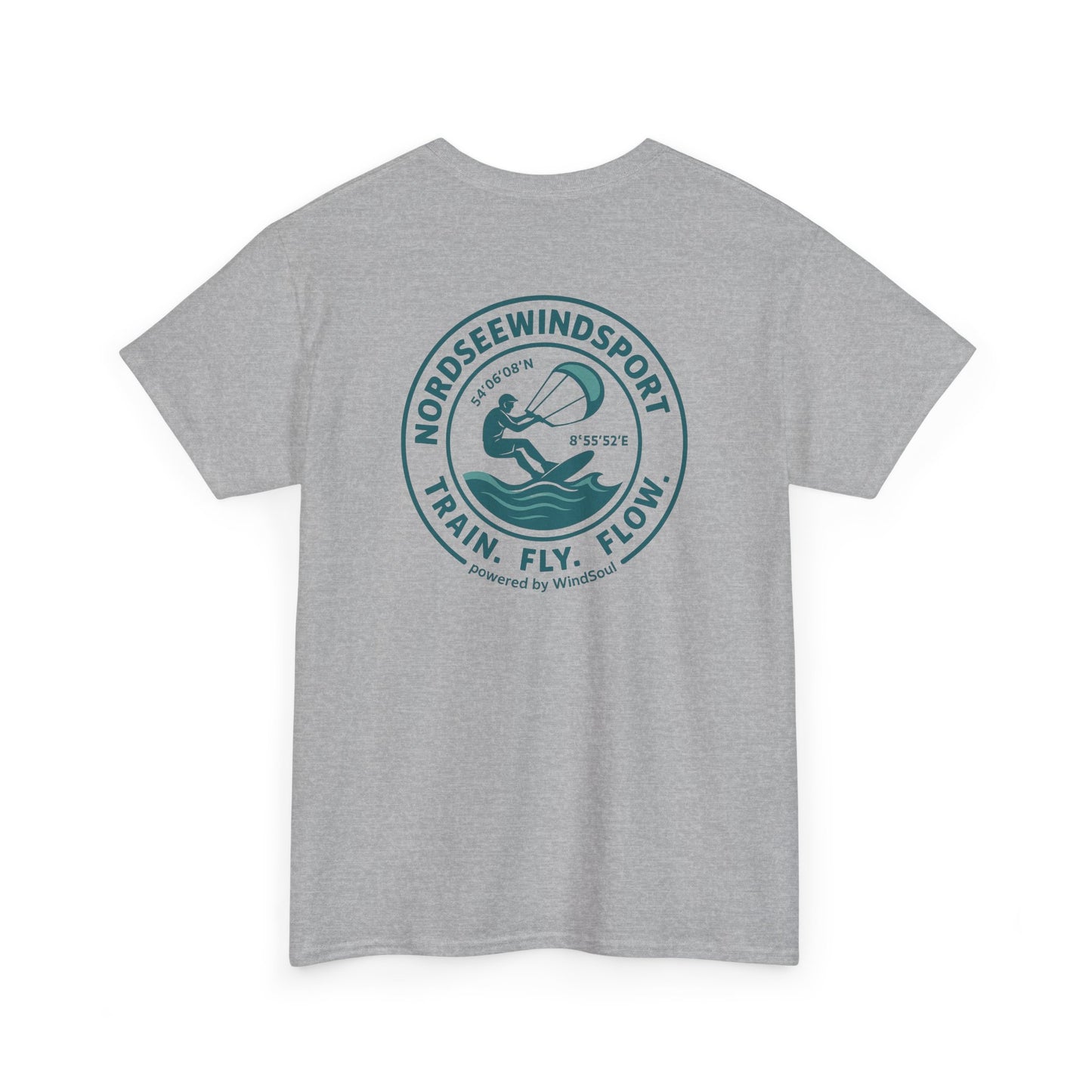 Unisex Heavy Cotton Tee – NordseeWindSport Edition - Perfect for Beach Lovers, Outdoor Adventures, Water Sports, Gift for Surfers, Summer Vibes