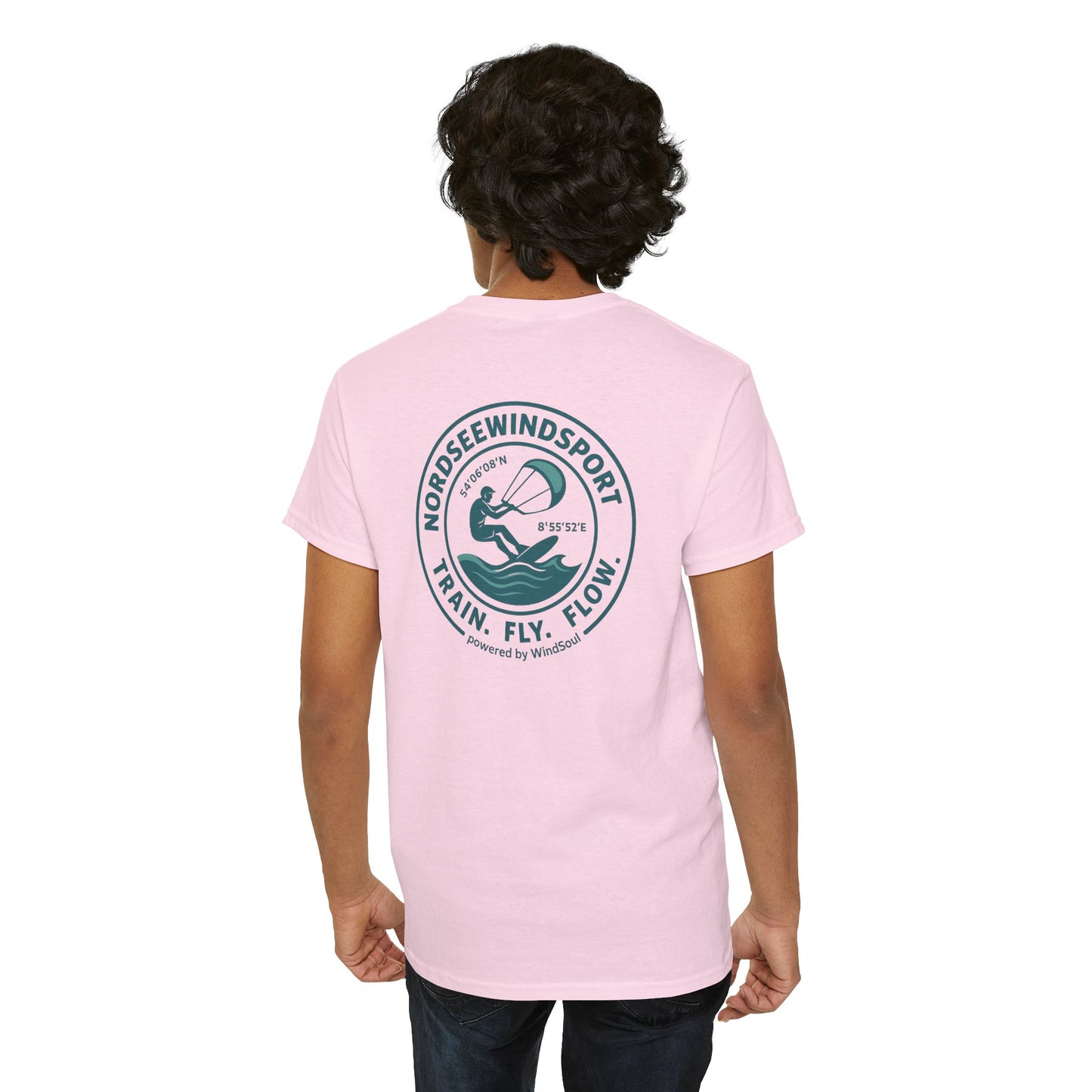 Unisex Heavy Cotton Tee – NordseeWindSport Edition - Perfect for Beach Lovers, Outdoor Adventures, Water Sports, Gift for Surfers, Summer Vibes