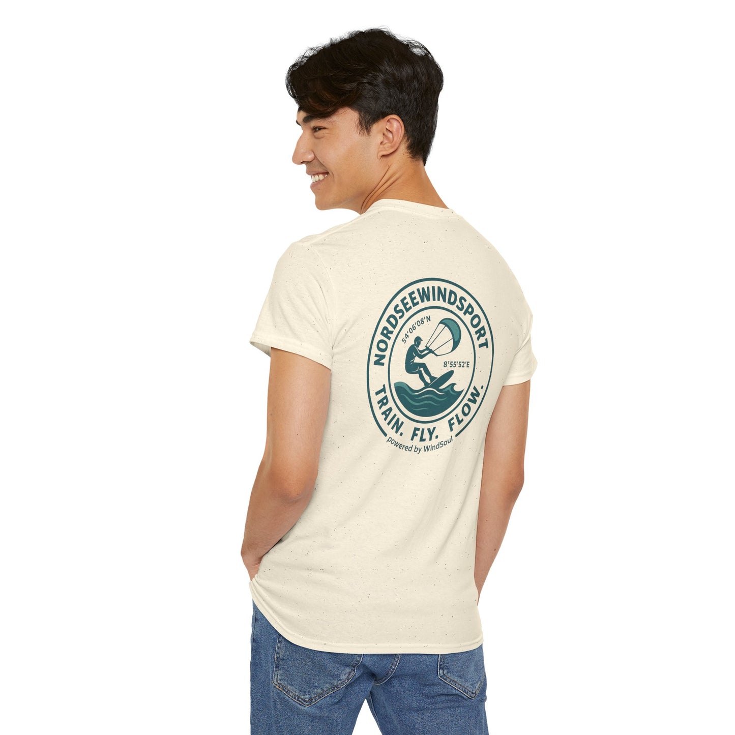 Unisex Heavy Cotton Tee – NordseeWindSport Edition - Perfect for Beach Lovers, Outdoor Adventures, Water Sports, Gift for Surfers, Summer Vibes