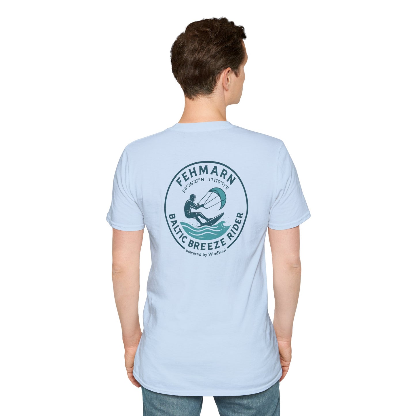 WindSoul Badge T-Shirt – Fehmarn "Baltic Breeze Rider" - Edition