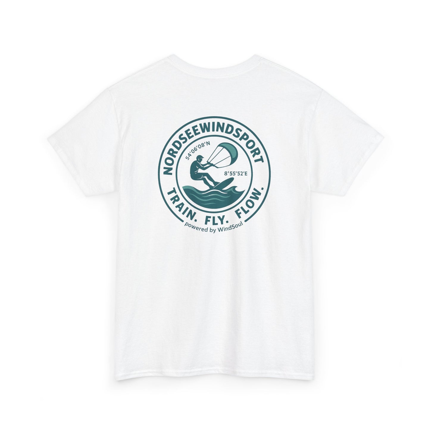 Unisex Heavy Cotton Tee – NordseeWindSport Edition - Perfect for Beach Lovers, Outdoor Adventures, Water Sports, Gift for Surfers, Summer Vibes