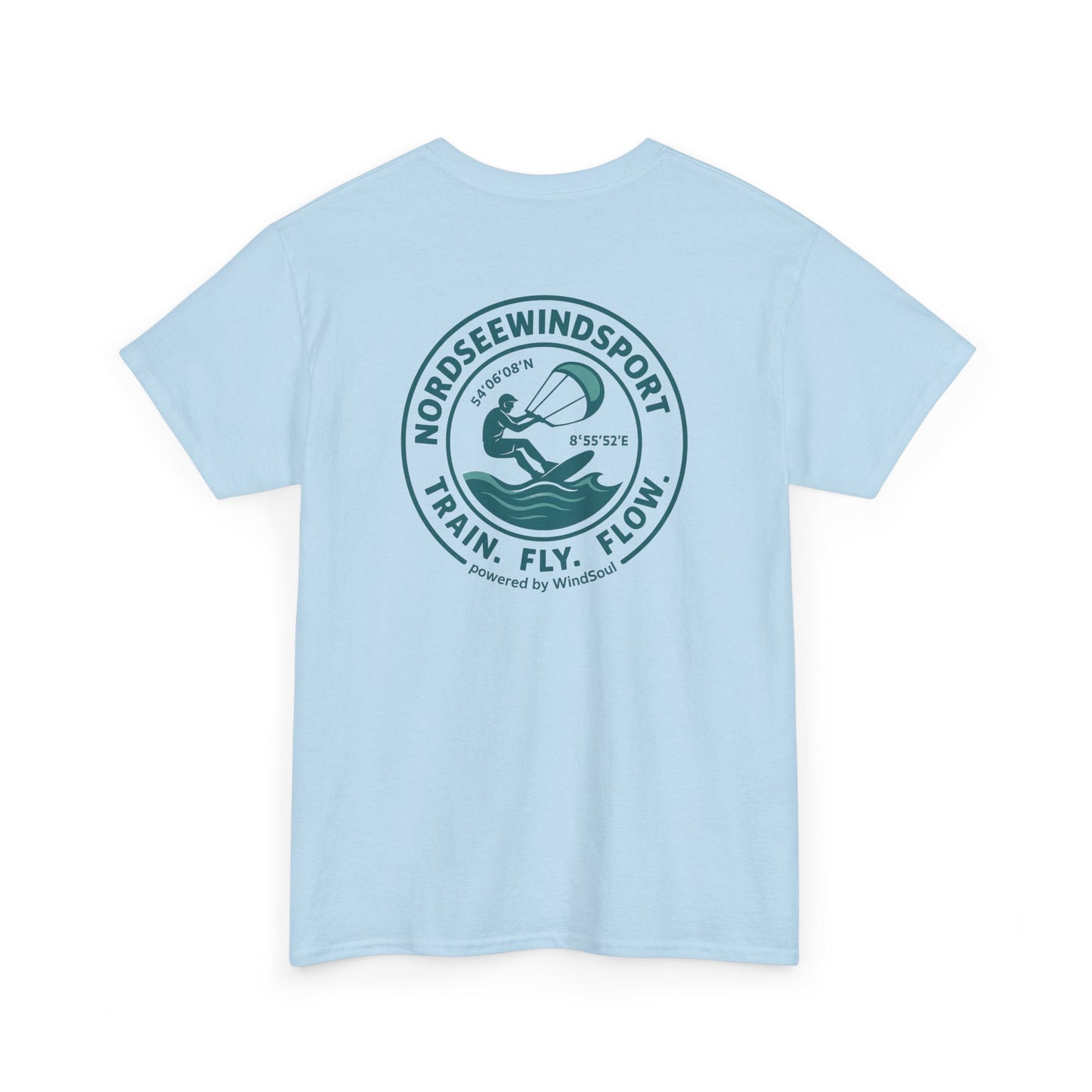 Unisex Heavy Cotton Tee – NordseeWindSport Edition - Perfect for Beach Lovers, Outdoor Adventures, Water Sports, Gift for Surfers, Summer Vibes
