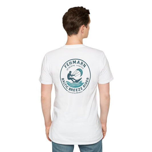 WindSoul Badge T-Shirt – Fehmarn "Baltic Breeze Rider" - Edition