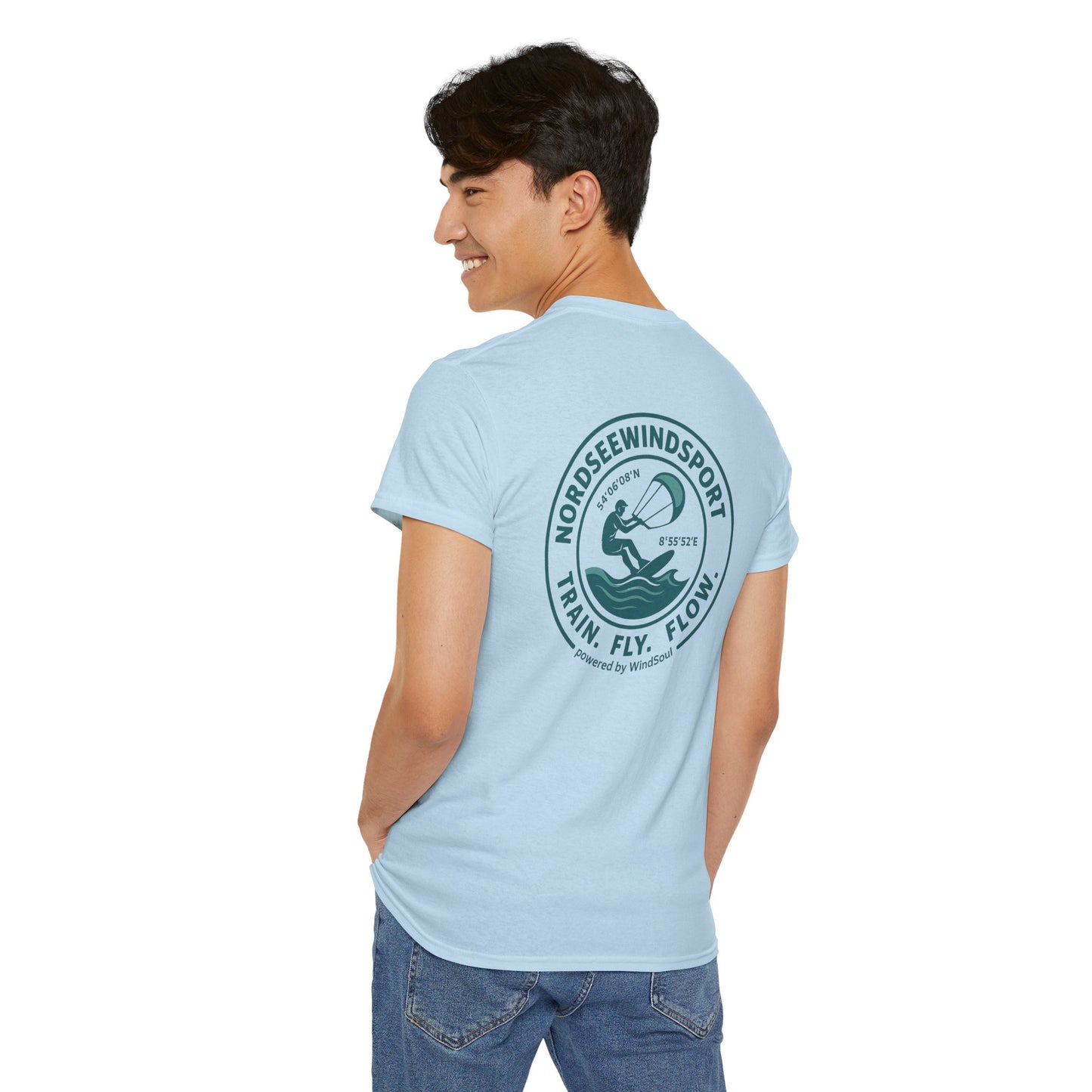 Unisex Heavy Cotton Tee – NordseeWindSport Edition - Perfect for Beach Lovers, Outdoor Adventures, Water Sports, Gift for Surfers, Summer Vibes