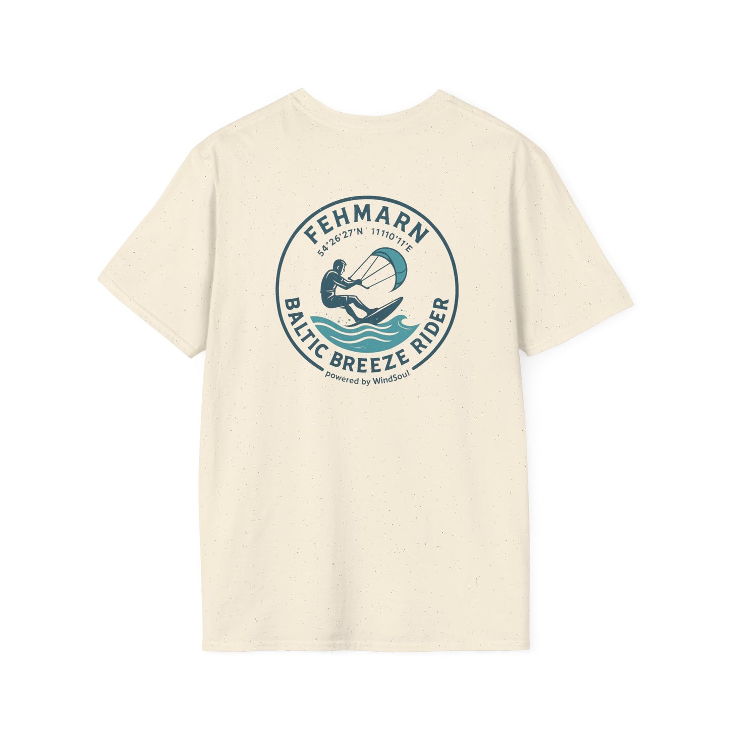WindSoul Badge T-Shirt – Fehmarn "Baltic Breeze Rider" - Edition