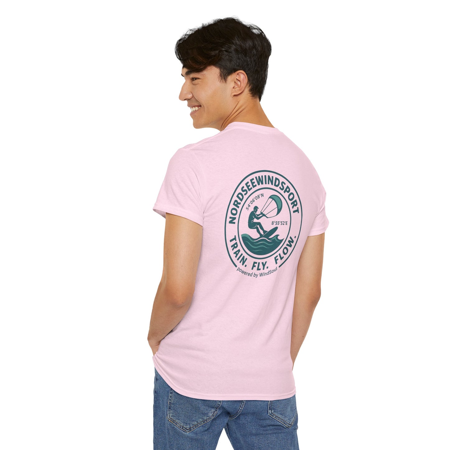 Unisex Heavy Cotton Tee – NordseeWindSport Edition - Perfect for Beach Lovers, Outdoor Adventures, Water Sports, Gift for Surfers, Summer Vibes