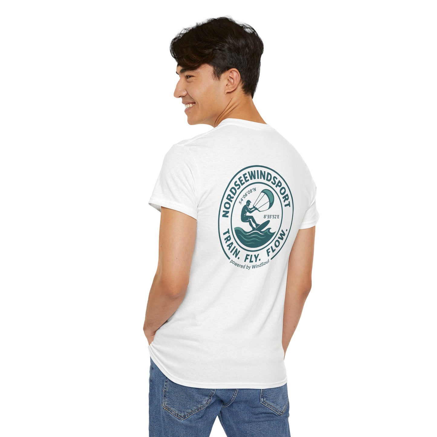 Unisex Heavy Cotton Tee – NordseeWindSport Edition - Perfect for Beach Lovers, Outdoor Adventures, Water Sports, Gift for Surfers, Summer Vibes