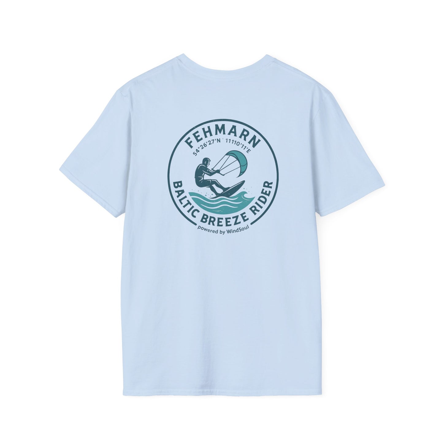 WindSoul Badge T-Shirt – Fehmarn "Baltic Breeze Rider" - Edition