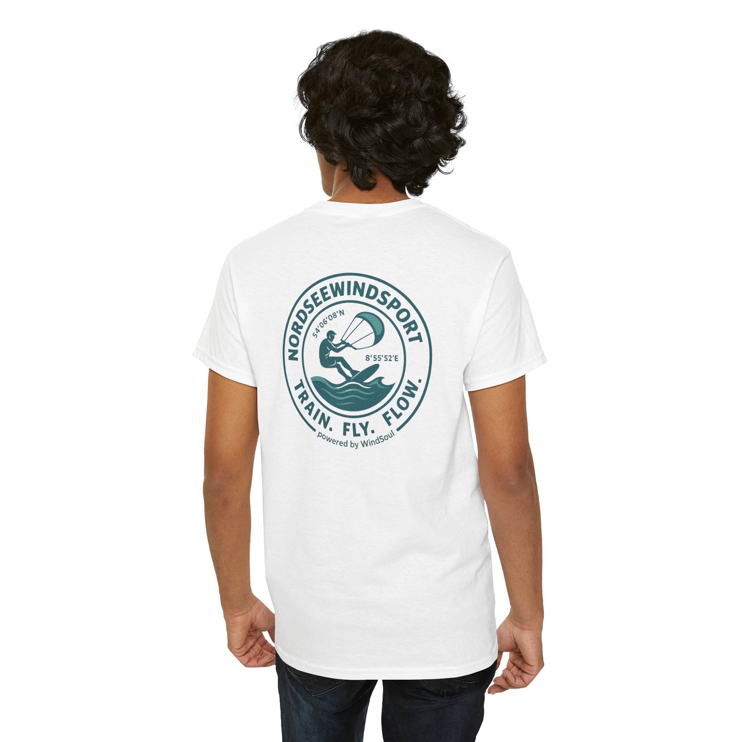 Unisex Heavy Cotton Tee – NordseeWindSport Edition - Perfect for Beach Lovers, Outdoor Adventures, Water Sports, Gift for Surfers, Summer Vibes