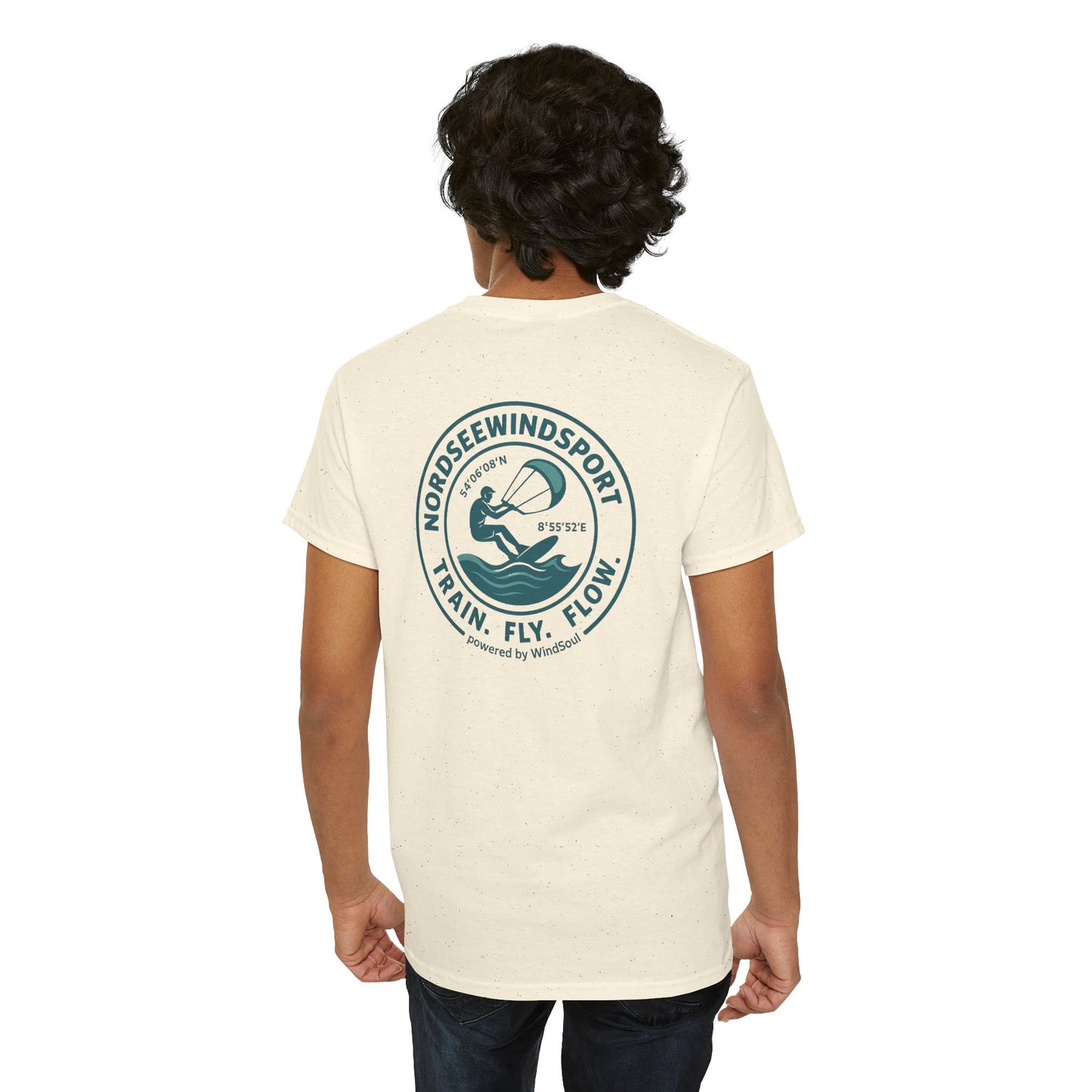 Unisex Heavy Cotton Tee – NordseeWindSport Edition - Perfect for Beach Lovers, Outdoor Adventures, Water Sports, Gift for Surfers, Summer Vibes