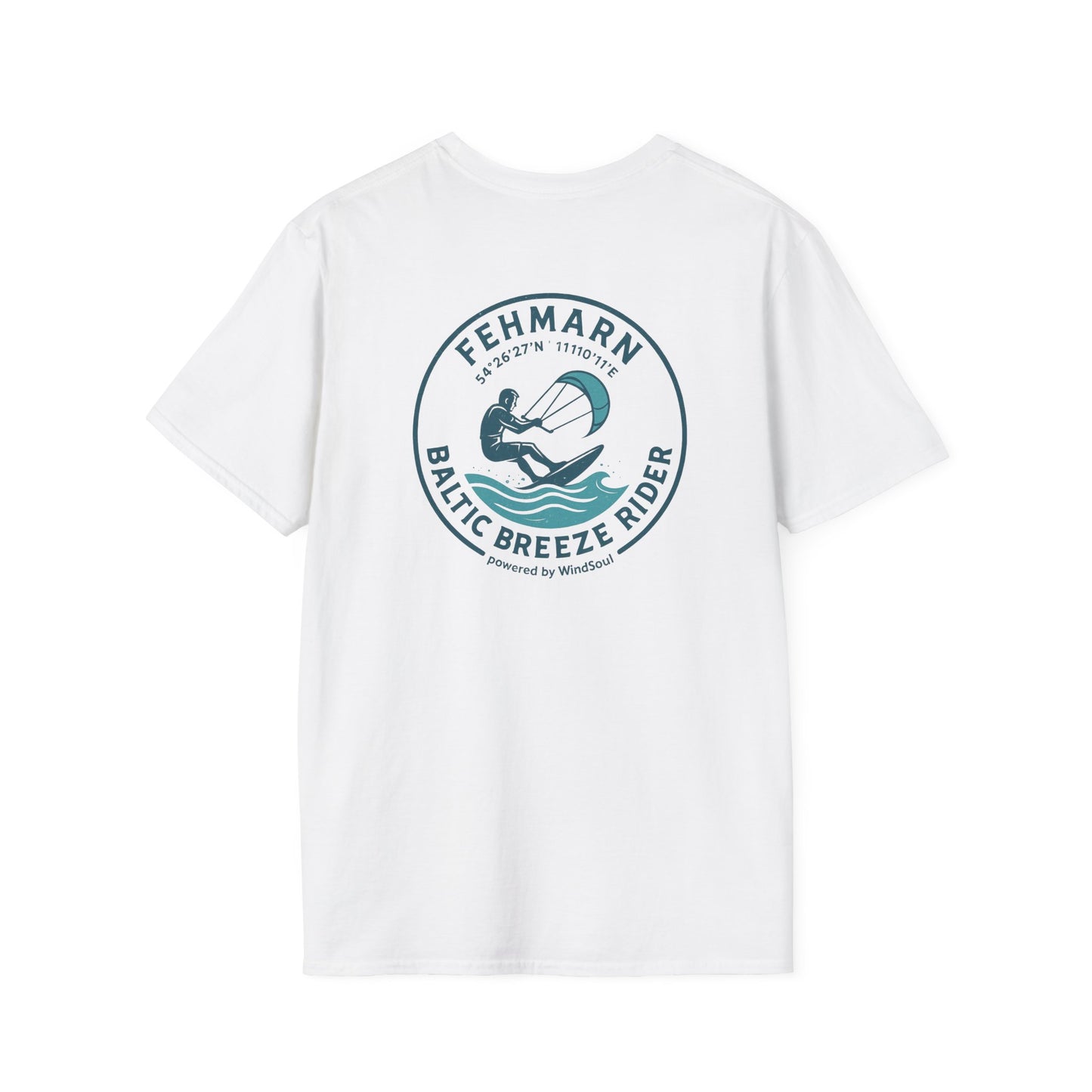 WindSoul Badge T-Shirt – Fehmarn "Baltic Breeze Rider" - Edition