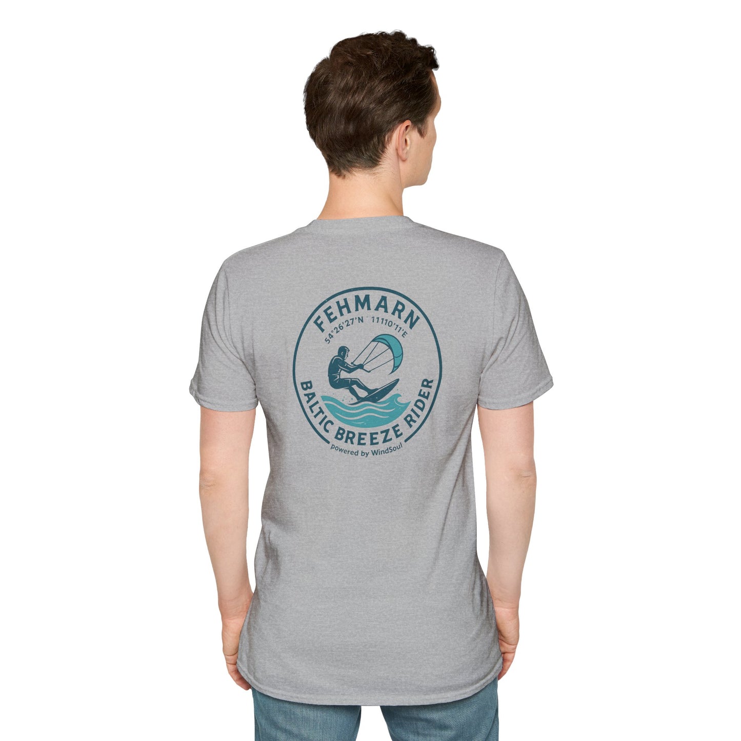 WindSoul Badge T-Shirt – Fehmarn "Baltic Breeze Rider" - Edition