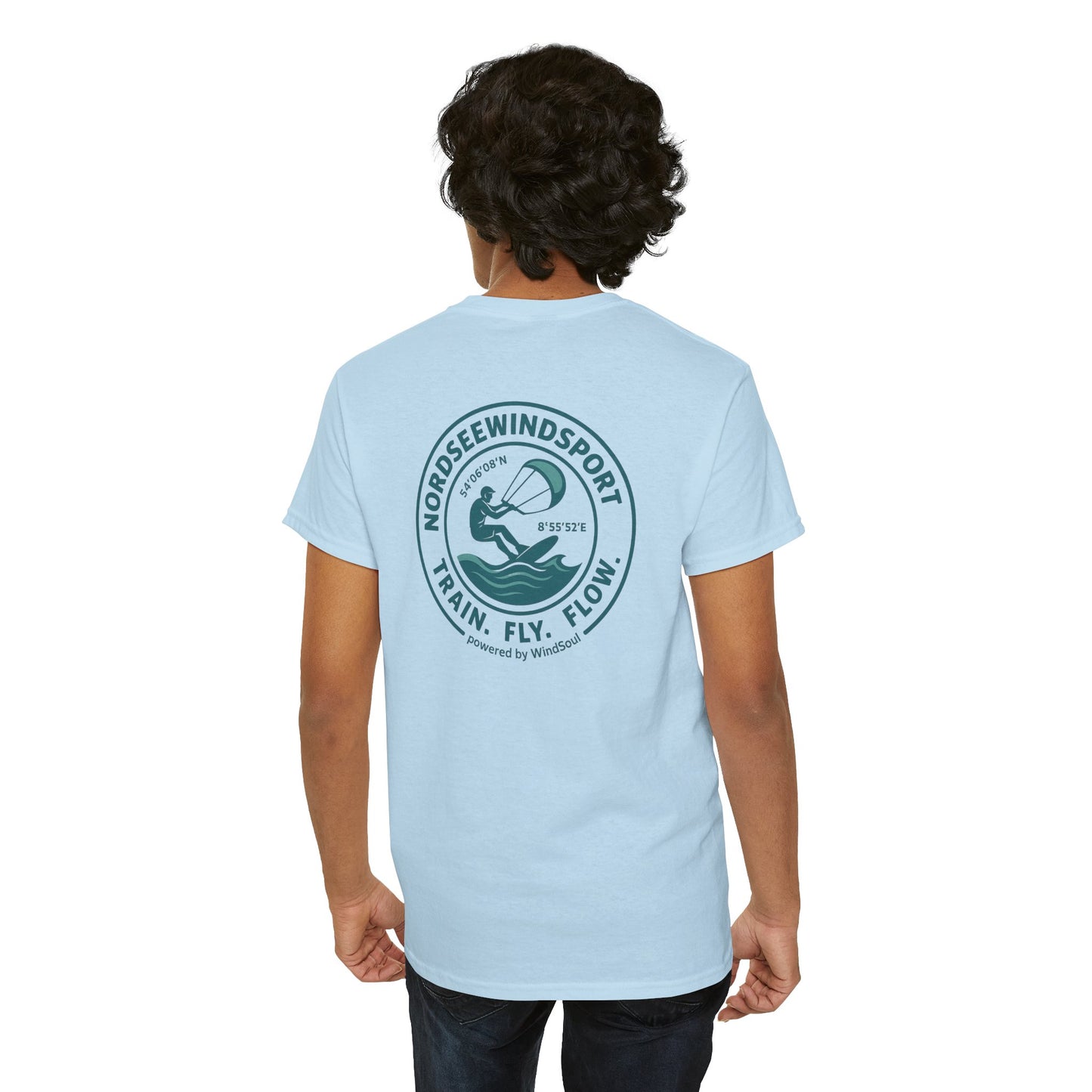 Unisex Heavy Cotton Tee – NordseeWindSport Edition - Perfect for Beach Lovers, Outdoor Adventures, Water Sports, Gift for Surfers, Summer Vibes